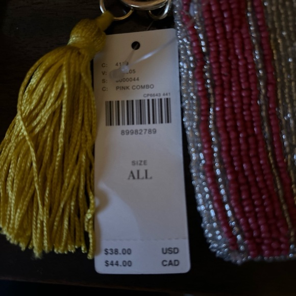 Anthropologie COCKTAILS Beaded Coin Purse: Party Edition Card Holder Cruise Time - Picture 6 of 8